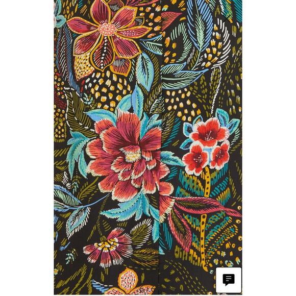 Julia Jordan Floral Print Tie Neck Midi Dress Size 8 - Picture 7 of 9